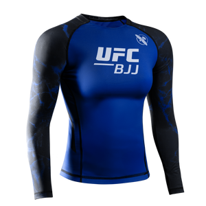 color_Black/Blue | UFC BJJ Women’s Long Sleeve Rash Guard